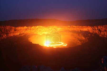 Volcano Erta Ale in Ethiopia Africa