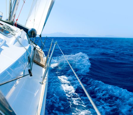 Yacht. Sailing. Yachting. Tourism. Luxury Lifestyle