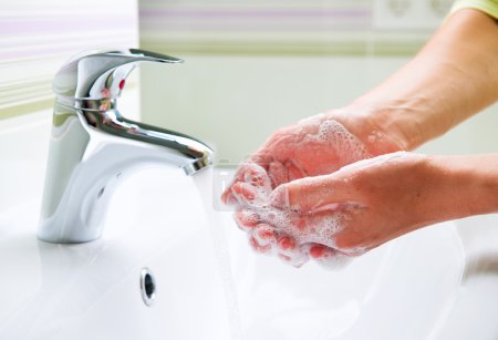 Washing Hands with Soap.
