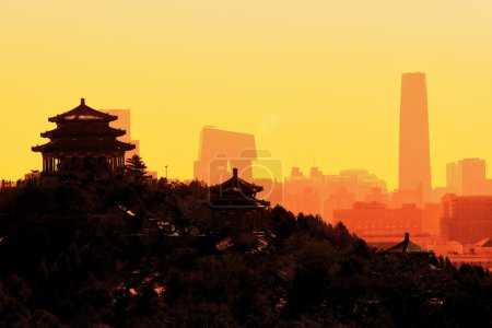 Beijing city sunrise