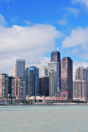 Chicago city urban skyline