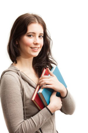 Female student with books