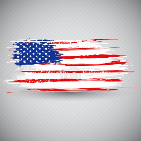 Grungy American Flag Background