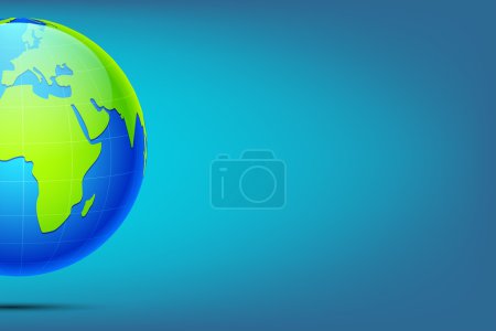 Earth on Abstract Background