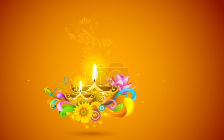 Burning Diwali Diya