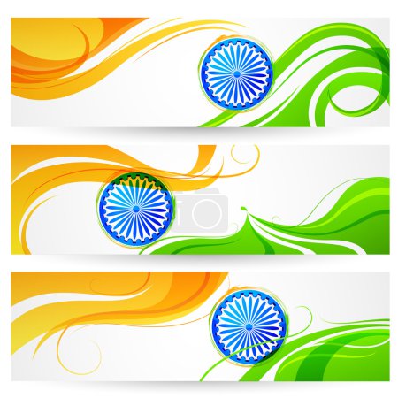 Tricolor India banner