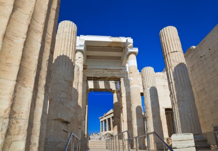 Entrance to Acropolis at Athens, Greece