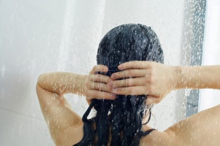 Girl at the shower