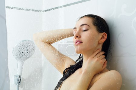 girl at the shower