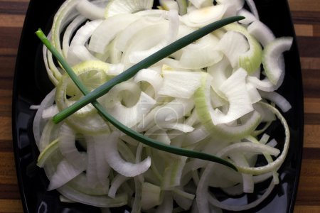onion in plate