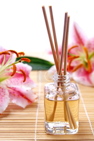 Fragrance sticks or Scent diffuser with lily flowers