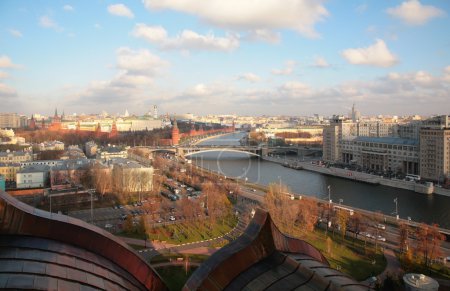 View on Moscow and river from top