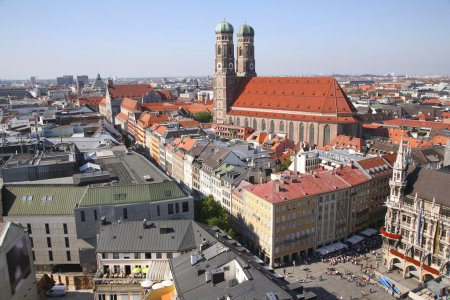 Panorama of Munich with Cathedral of Our Lady