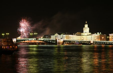 Firework in Saint Petersburg