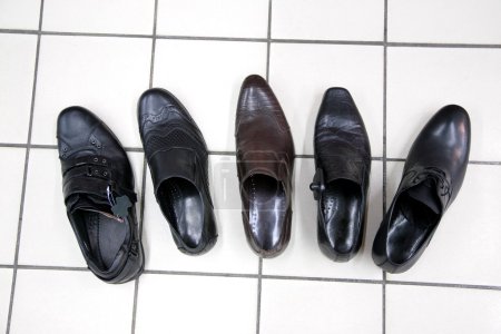 Man shoes in shop