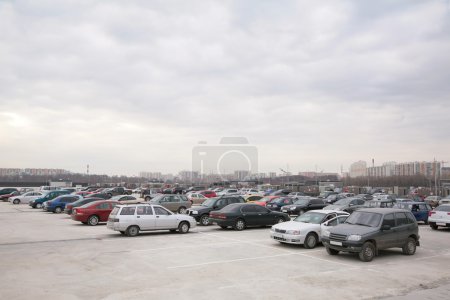Cars on parking