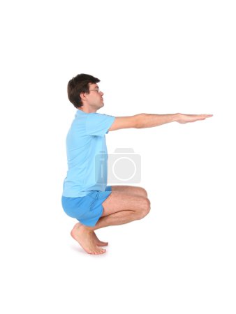 Yoga man sitting