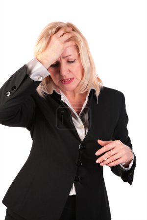 Middleaged woman headache