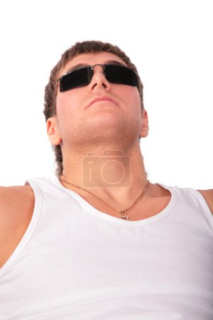Portrait of young man in sunglasses