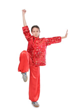Kung fu girl high stance