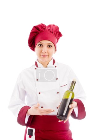 Chef Somelier with wine