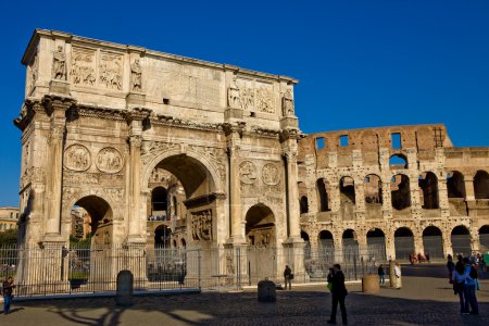 Colosseum and Constantines Arch