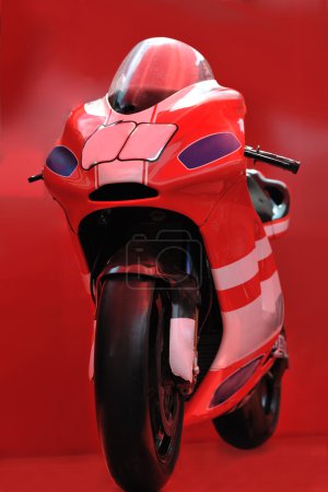 Red motor bike