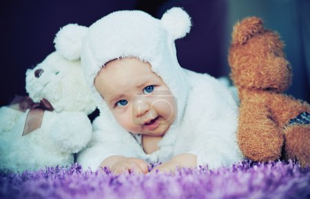 Cute baby with bears
