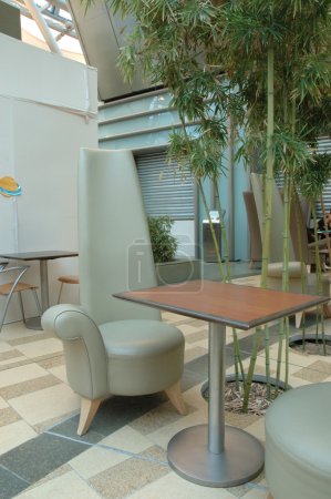 Interior design of food court area
