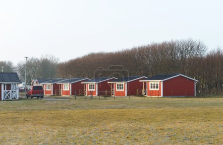 Wood houses of camping