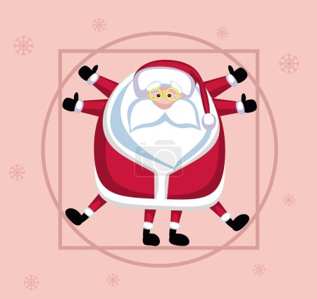 Vitruvian Santa