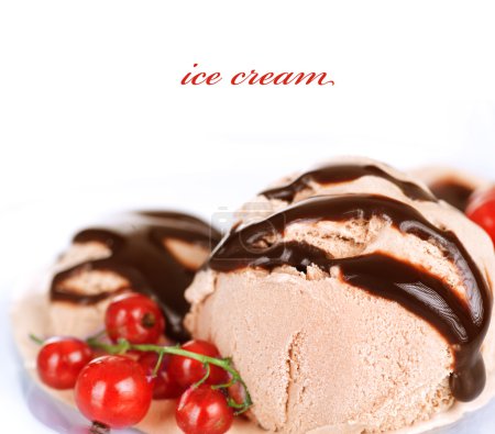 Ice Cream Over White