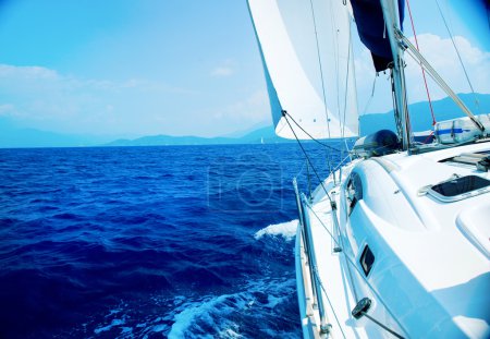 Travel .Luxury Yacht. Sailing