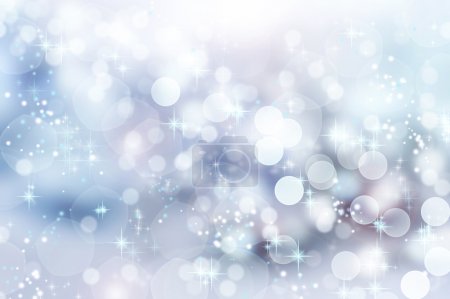 Abstract Winter background. Christmas abstract bokeh