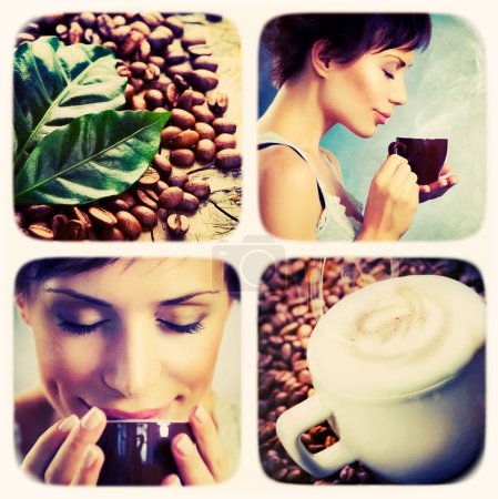 Coffee collage.Art Design