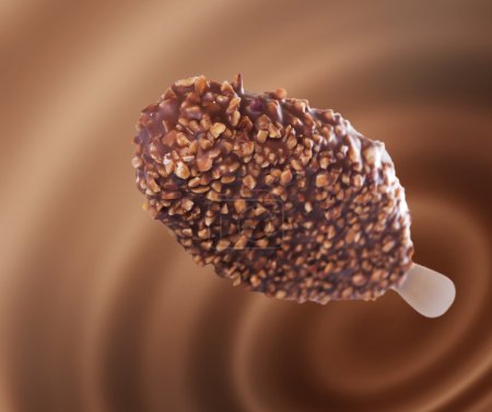 Chocolate Ice Cream With Hazelnuts