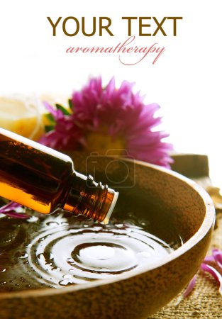 Aromatherapy. Essential Oil Isolated On White. Spa Treatment