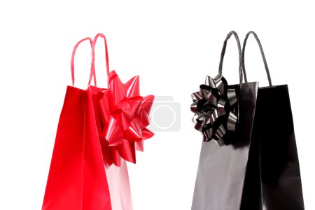 Black and Red Shopping Bags