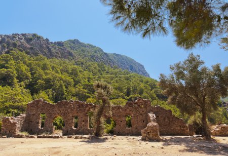 Old town Olympos in Turkey