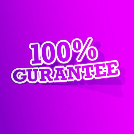 100 percent Gurantee Sticker