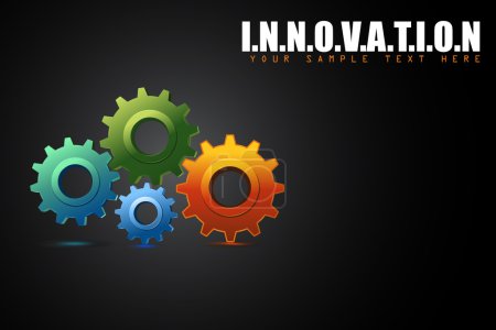 Cogwheel in Innovation Concept