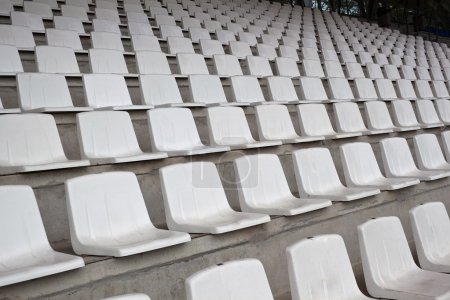 Chairs on stadium