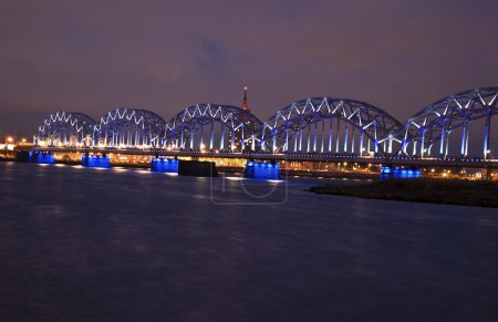 The railway bridge in Riga