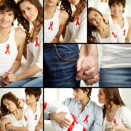 Supporting AIDS campaign