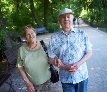 Senior couple in the park