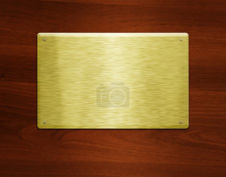 Blank golden plate