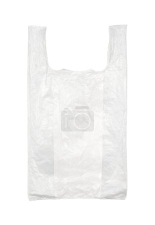 Plastic bag isolated on white