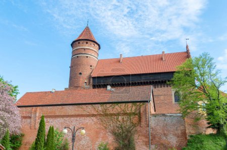 Castle with fortified tower of Warmian Bishops in Olsztyn in Poland.