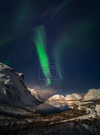 Bergsbotn fjord aurora