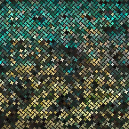 Yellow-green abstract mosaic background